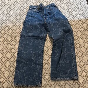 Zara Blue Wide Leg Pants